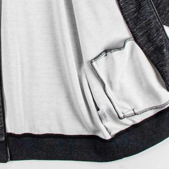 Men’s XL Bomber Jacket Lightweight Gray Heathered Casual Modern | Structure - Picture 7 of 11